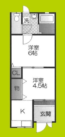 川崎平屋公園（南棟）の物件間取画像